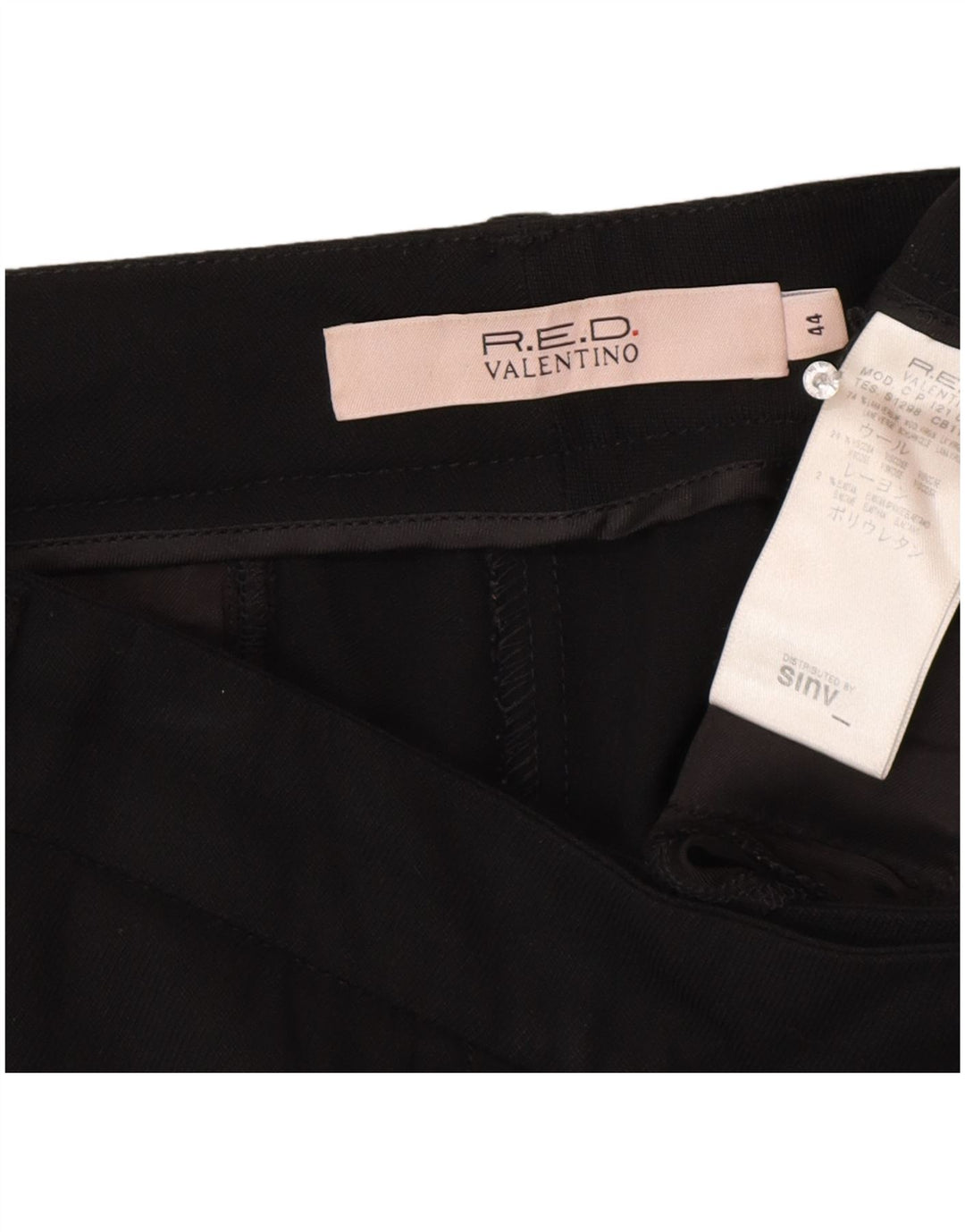 Женские повседневные брюки Red by Valentino Bootcut IT 44 Medium W30 L33 Черные