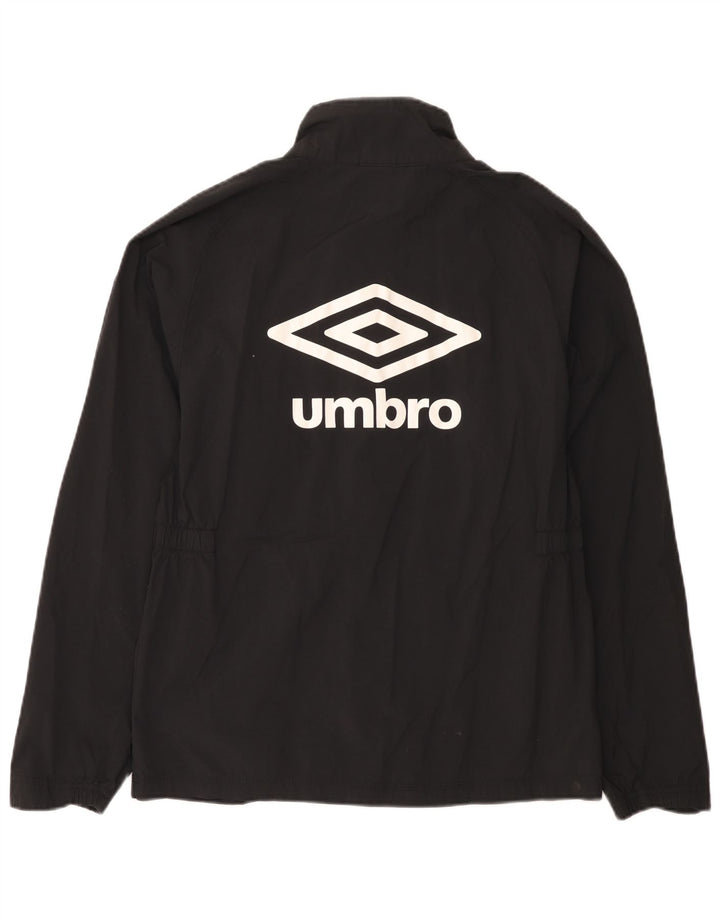 Женская непромокаемая куртка с рисунком Umbro UK 14, средний черный нейлон