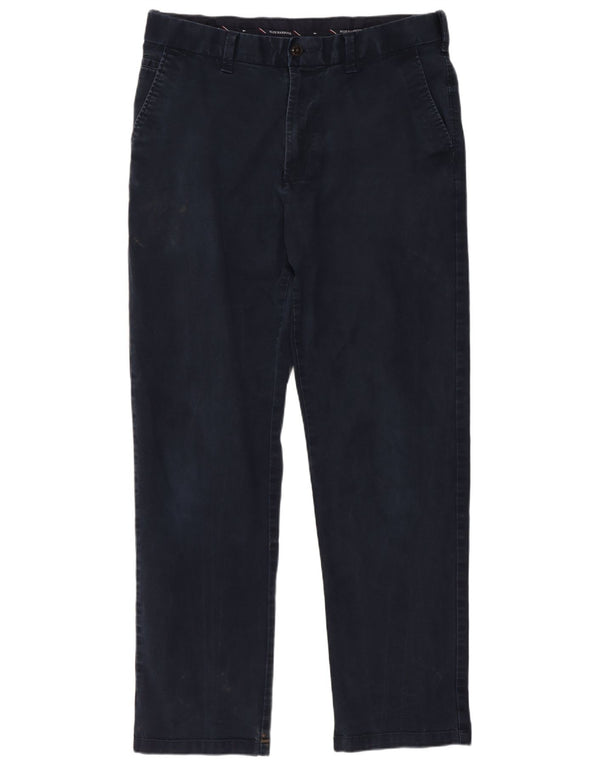 Мужские прямые брюки чинос Marks & Spencer Blue Harbour W34 L31 темно-синие