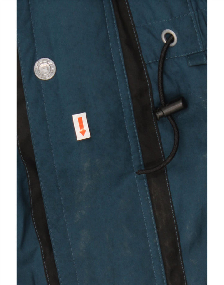 Мужская ветровка на молнии C&A UK 44 2XL синяя зимняя из полиэстера с цветными блоками