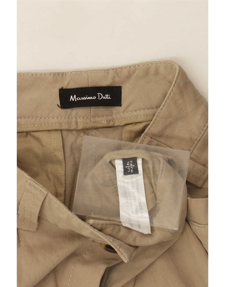 Женские повседневные брюки Massimo Dutti Bootcut EU 42, большие W32 L32, бежевые
