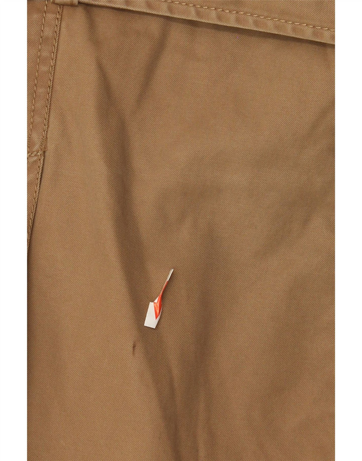 Мужская куртка Zara UK 40 в стиле милитари, большая, коричневая, полиэстер