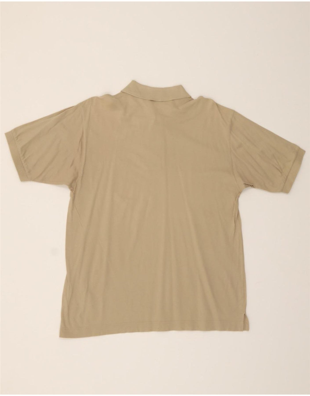 SERGIO TACCHINI Mens Polo Shirt Large Beige Cotton Vintage Sergio Tacchini and Second-Hand Sergio Tacchini from Messina Hembry 