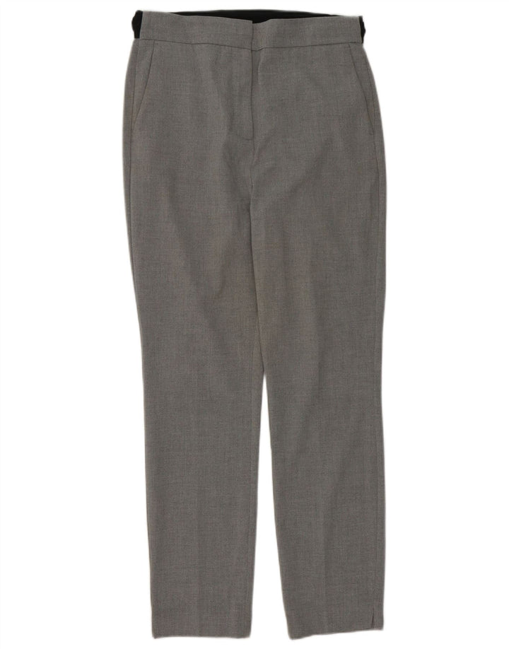 Женские узкие брюки чинос Zara Medium W30 L28, серый полиэстер