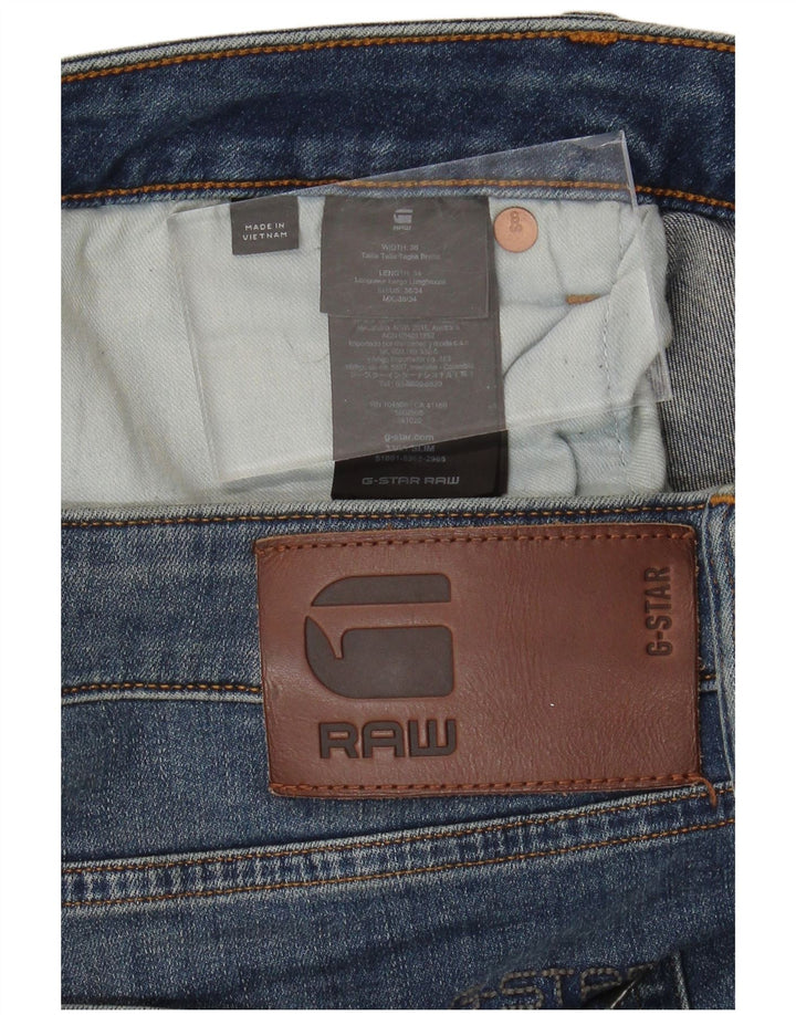 Мужские джинсы G-STAR 3301 Slim W38 L34 Синие, хлопок