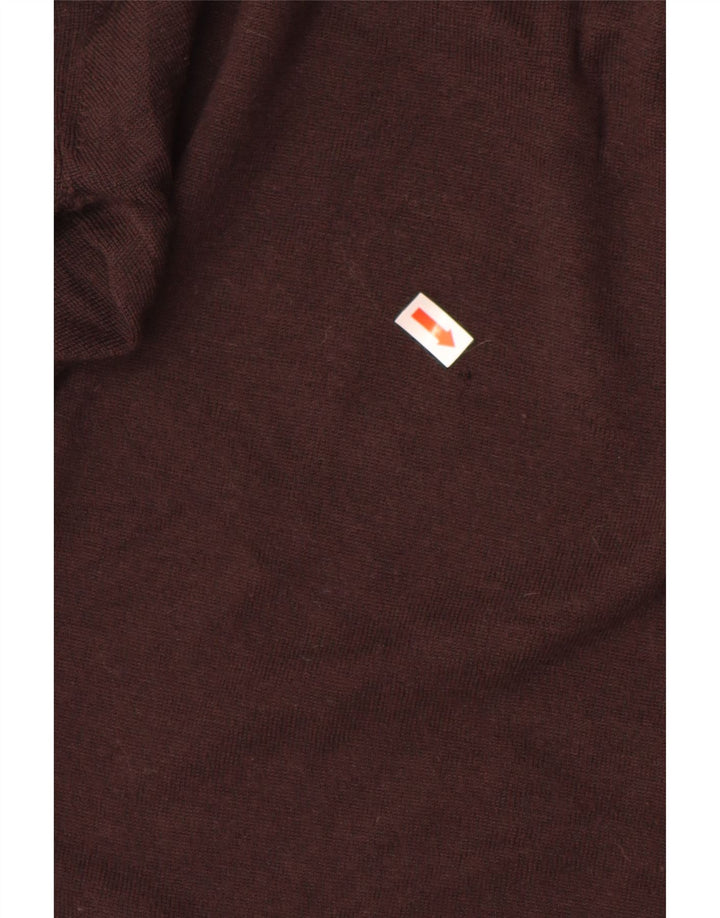 Женский свитер с вырезом «лодочка» HOBBS, Великобритания 12, средний коричневый, новая шерсть