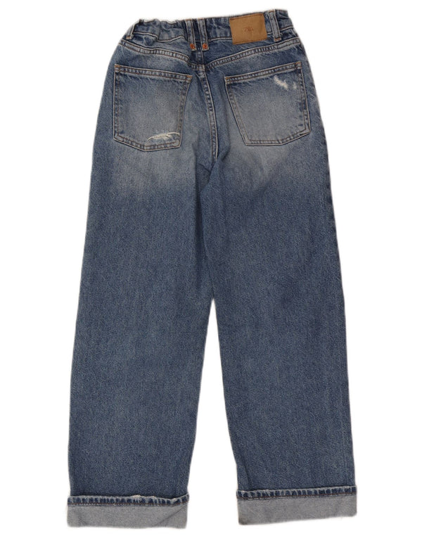 Свободные джинсы Zara для девочек 11–12 лет W25 L23, синий хлопок