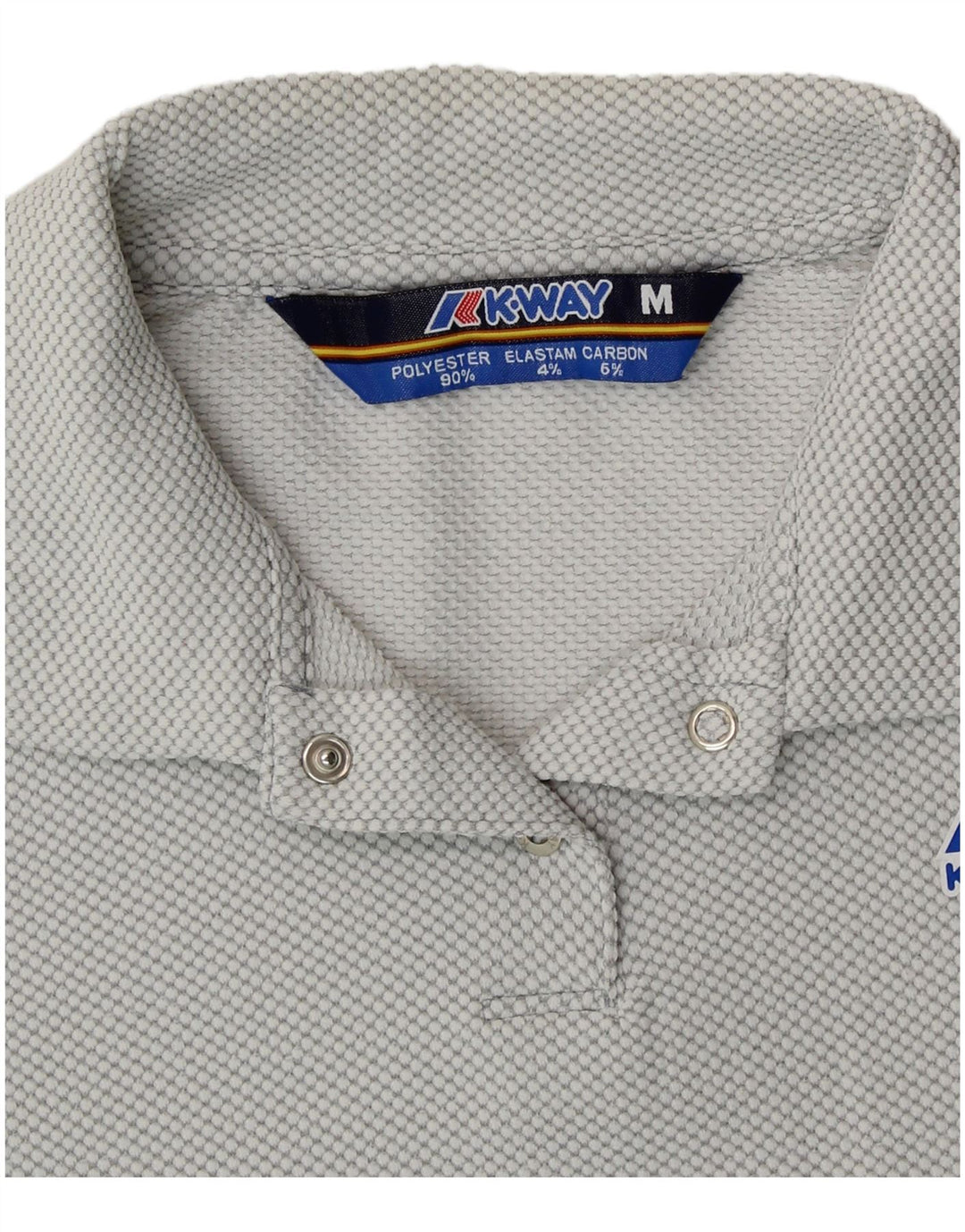 Женская рубашка-поло K-WAY UK 14, полиэстер среднего серого цвета