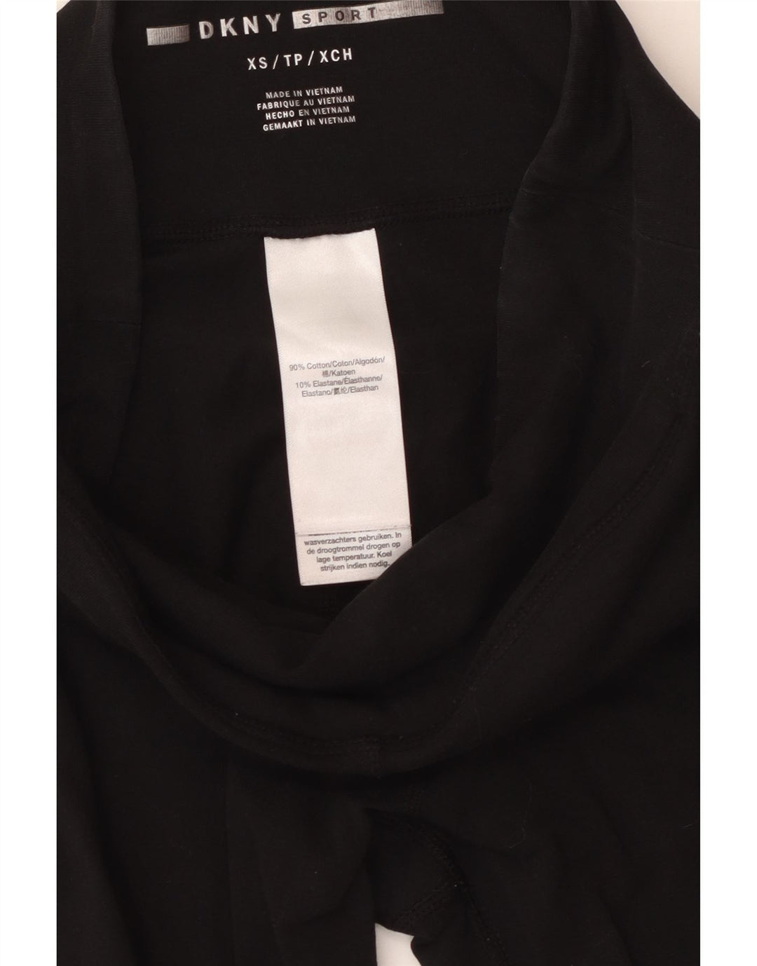 Женские леггинсы с рисунком Dkny UK 4 XS, черные хлопковые