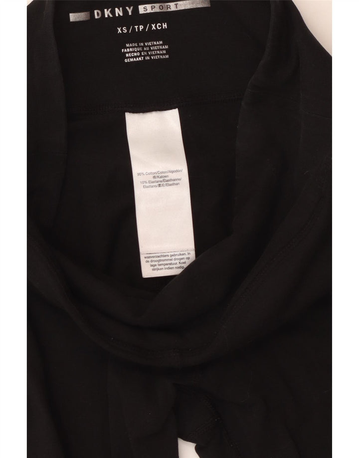 Женские леггинсы с рисунком Dkny UK 4 XS, черные хлопковые