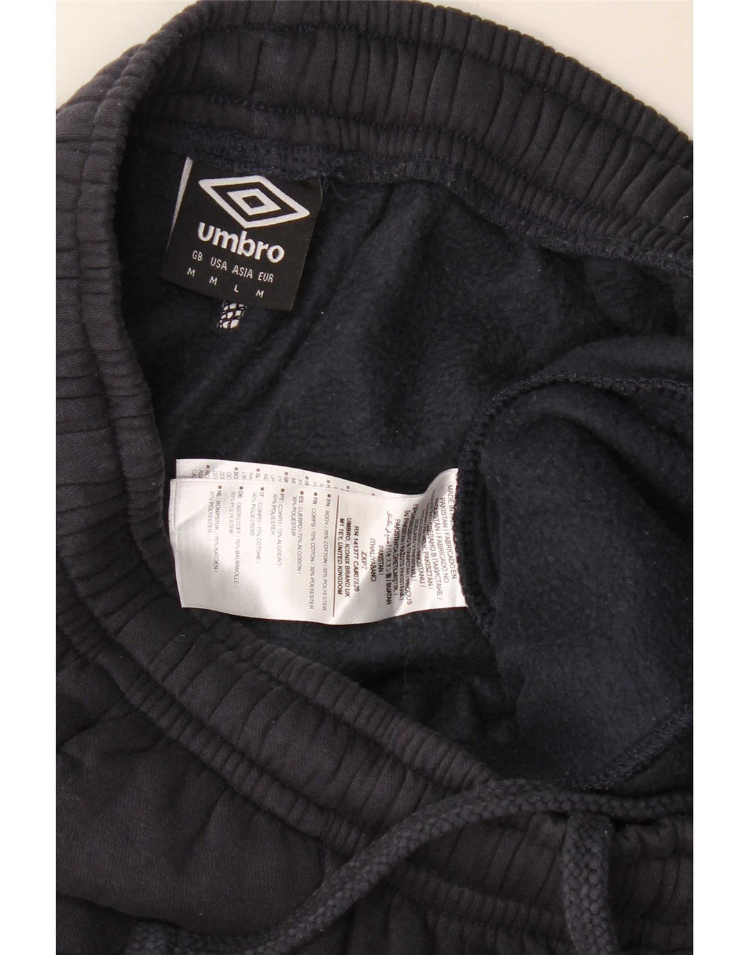 Мужские спортивные шорты Umbro, темно-синие, хлопковые, среднего размера