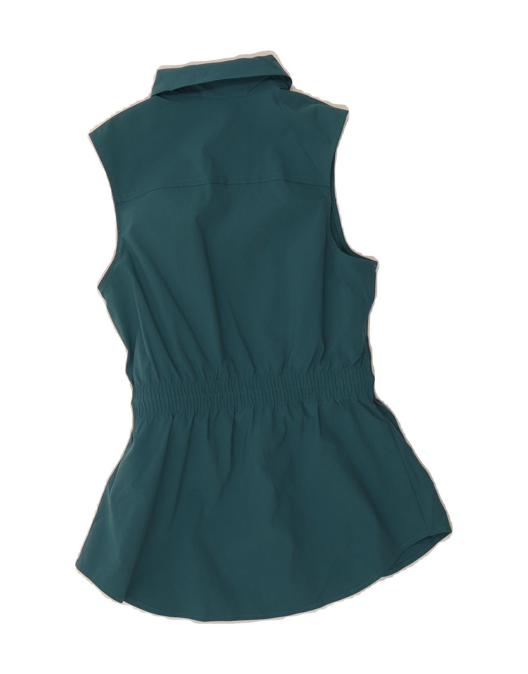 ATHLETA Womens Sleeveless Shirt Blouse UK 6 XS Blue Polyester Vintage Athleta and Second-Hand Athleta from Messina Hembry 