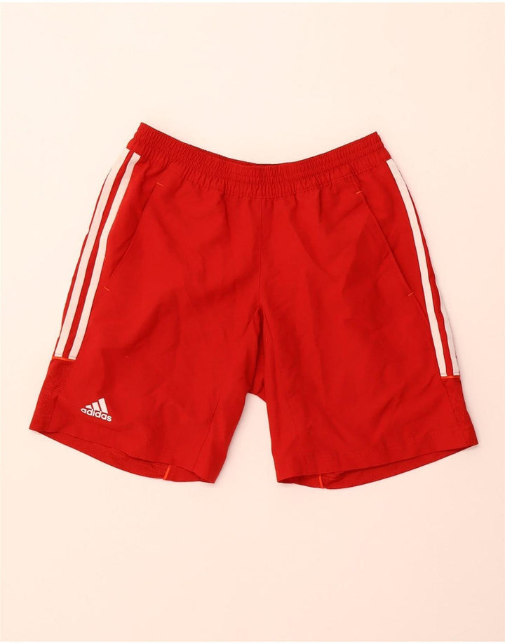 Женские спортивные шорты Adidas Climalite UK 8, маленькие, красные, из полиэстера