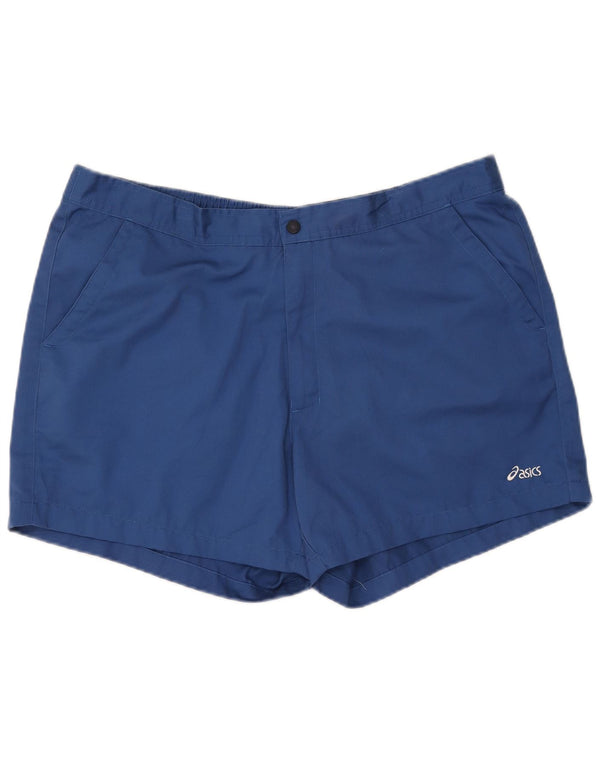 ASICS Mens Chino Shorts W44 2XL Blue Polyester