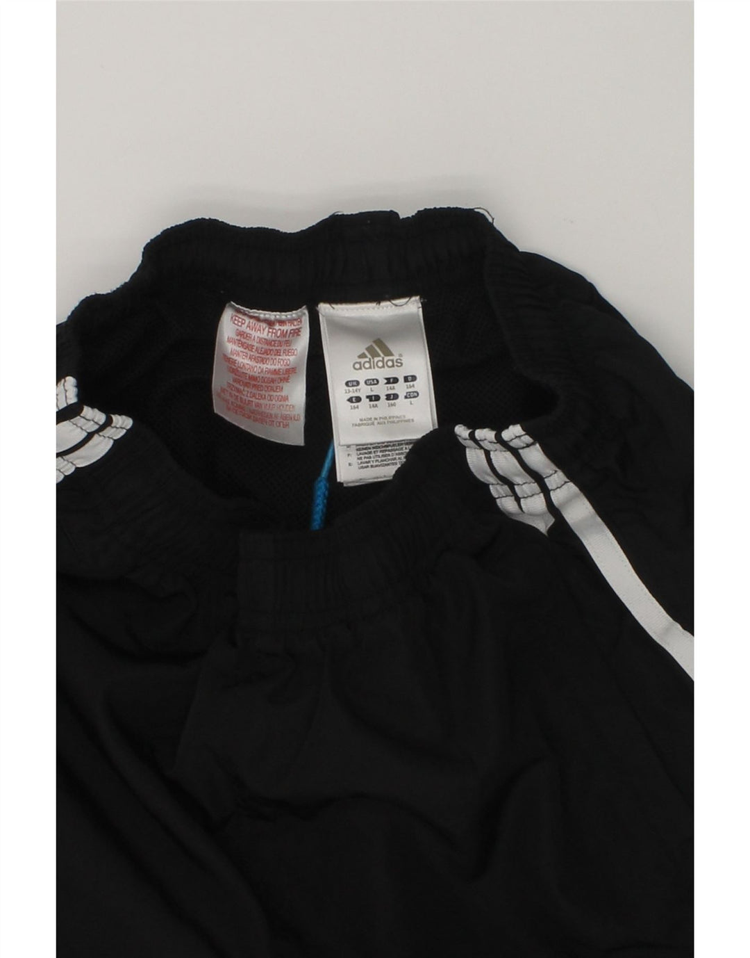 ADIDAS Boys Sport Shorts 13-14 Years Black Polyester | Vintage Adidas | Thrift | Second-Hand Adidas | Used Clothing | Messina Hembry 