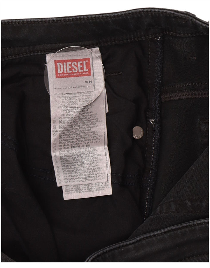 Мужские узкие джинсы Diesel W34 L32, серый хлопок