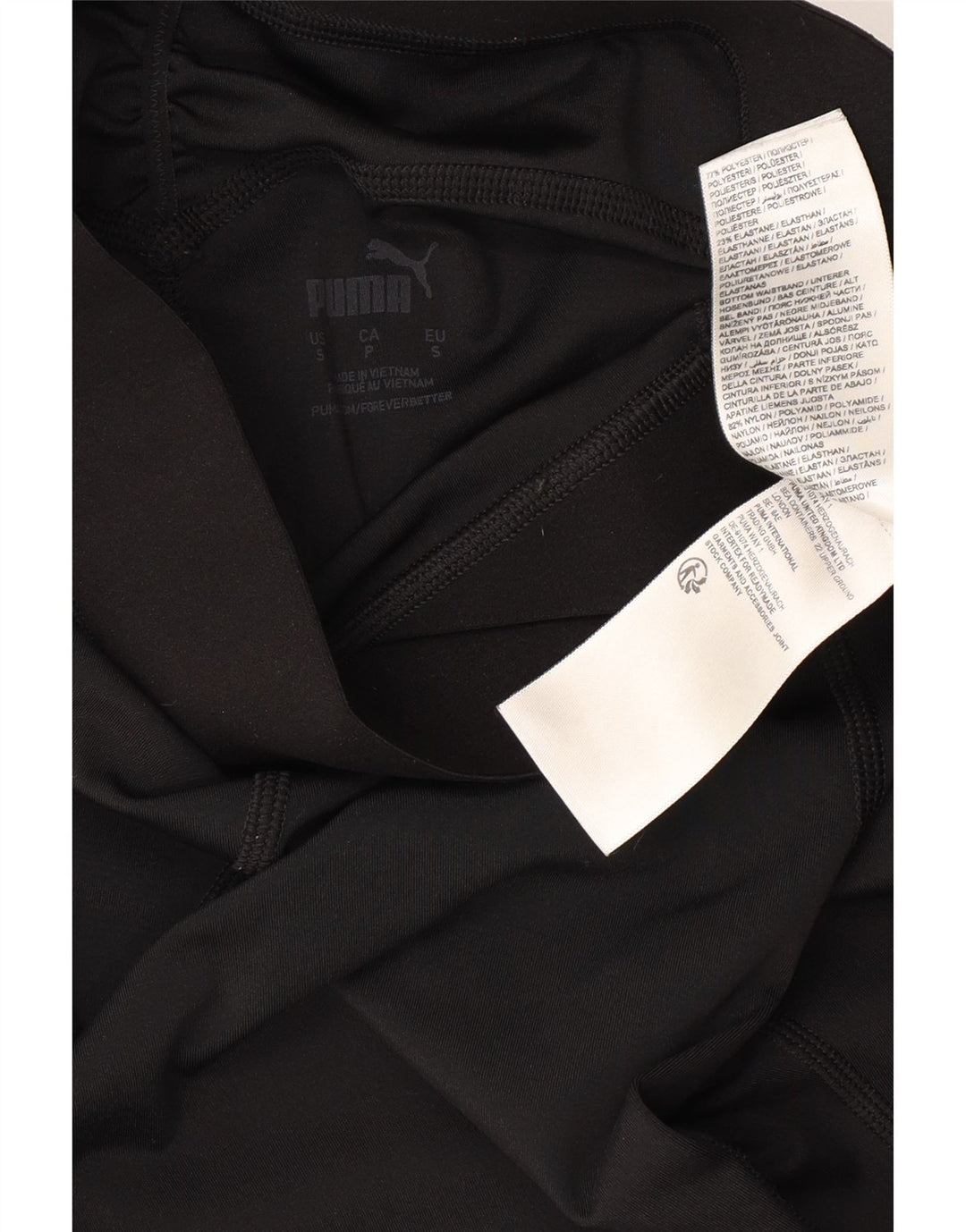 Женские леггинсы узкого кроя PUMA UK 10, маленькие черные полиэстер