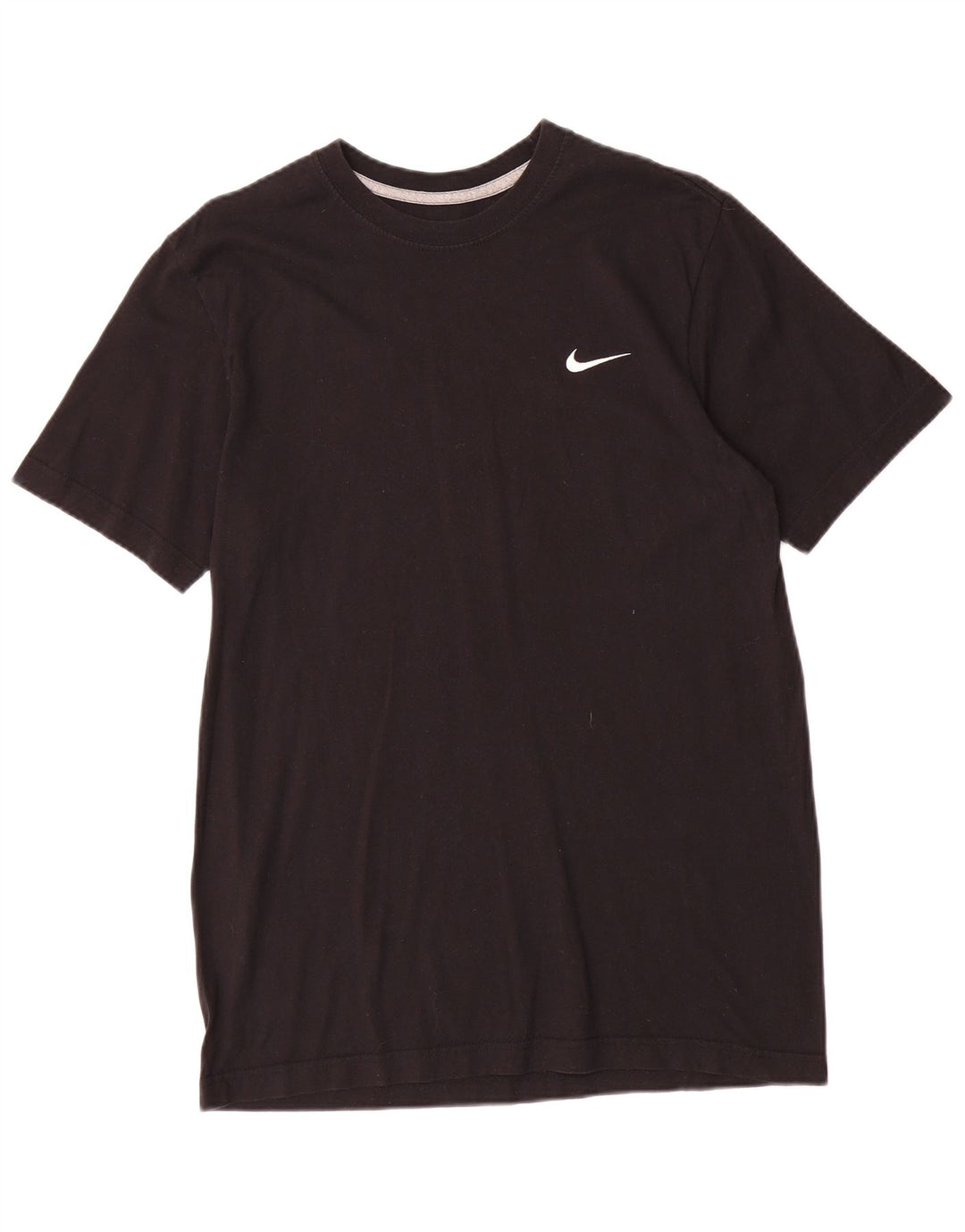 Мужская футболка обычного кроя NIKE из хлопка среднего размера, черная