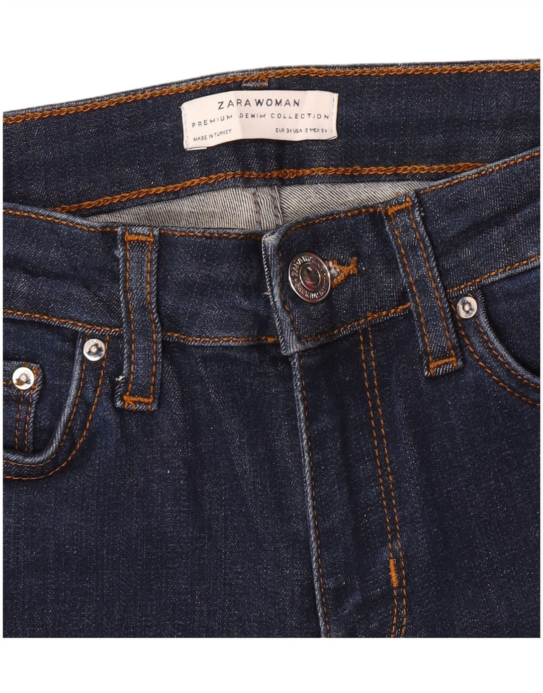 Женские расклешенные джинсы Zara EU 34 2XS W24 L31 Темно-синие