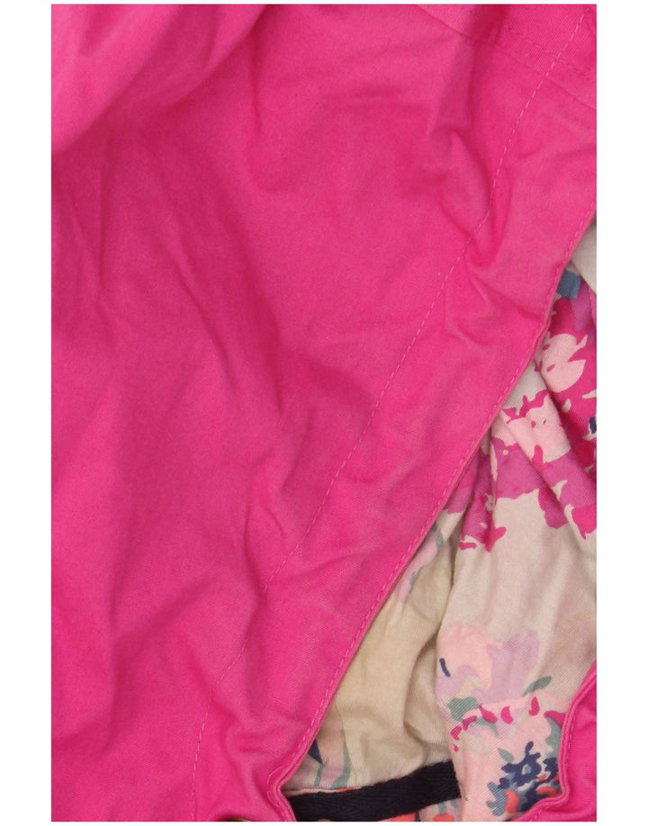 JOULES Женская дождевик с капюшоном UK 18 XL Розовый хлопок