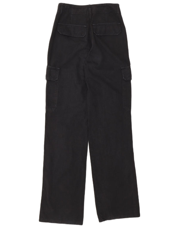 Женские брюки карго свободного кроя Zara EU 32 2XS W22 L32, черный хлопок