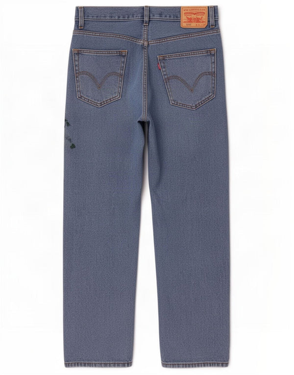 Мужские прямые джинсы Levi's 505 стандартного кроя W33 L30 синие, хлопок
