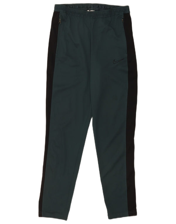 Женские тонкие спортивные брюки Nike Dri Fit UK 10, маленькие синие цветные блоки