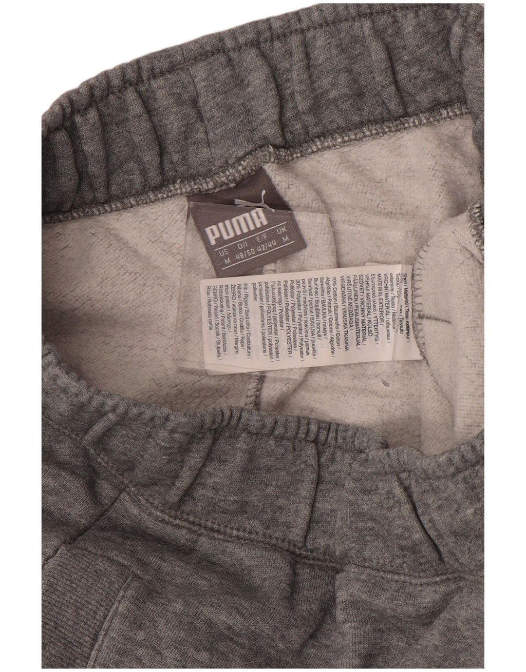 Мужские спортивные брюки Puma для бега, хлопковые спортивные брюки среднего серого цвета