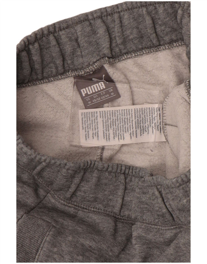 Мужские спортивные брюки Puma для бега, хлопковые спортивные брюки среднего серого цвета
