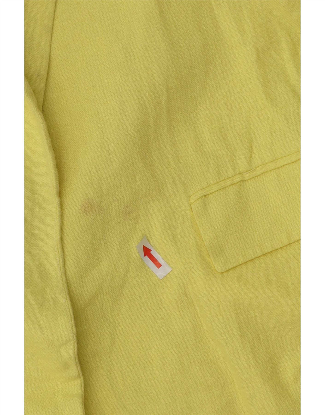 Женский пиджак с открытыми рукавами 3/4 Zara UK 16, большой желтый ацетат