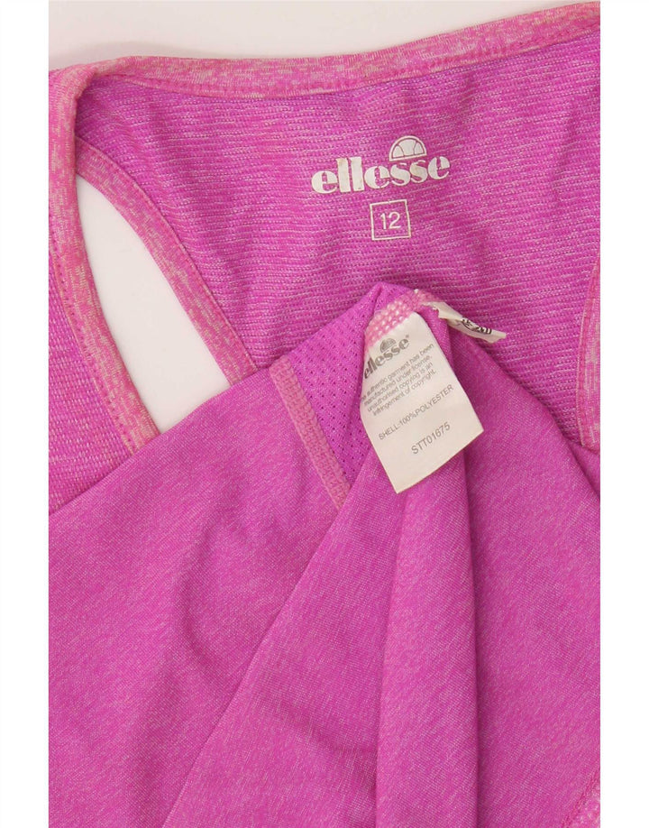 Женский жилет Ellesse UK 12, средний розовый полиэстер в крапинку