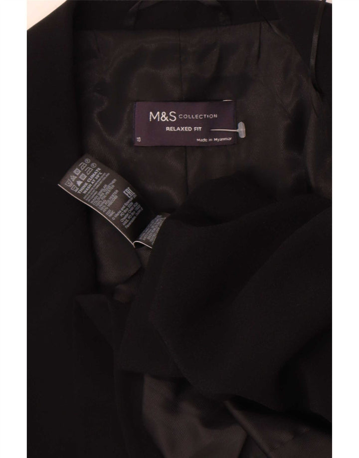 Женский пиджак с рукавом 3/4 Marks & Spencer UK 10, маленький черный