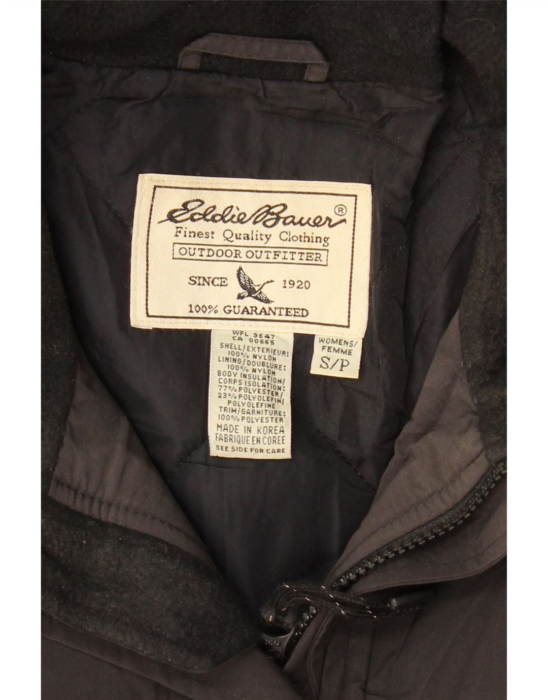 Женская ветровка EDDIE BAUER с краями UK 10, маленькая черная