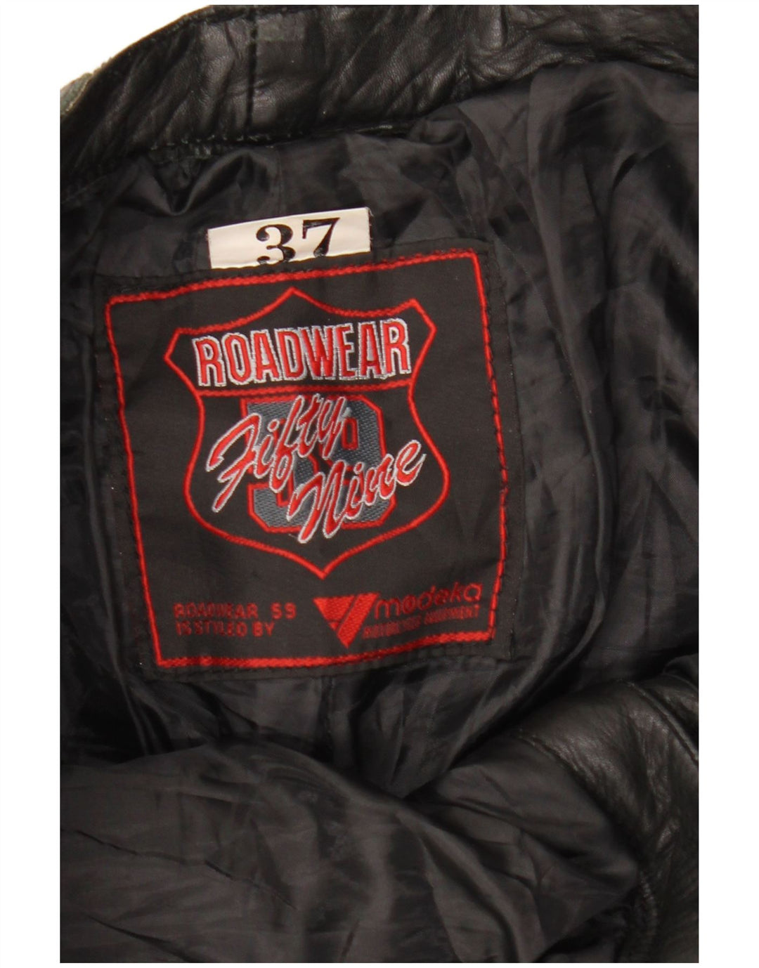 MODEKA Мужские прямые кожаные брюки W37 L33 черные кожаные