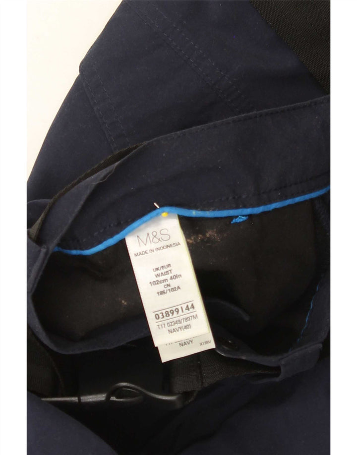 Мужские шорты-карго Marks & Spencer W40 XL, темно-синие, хлопок