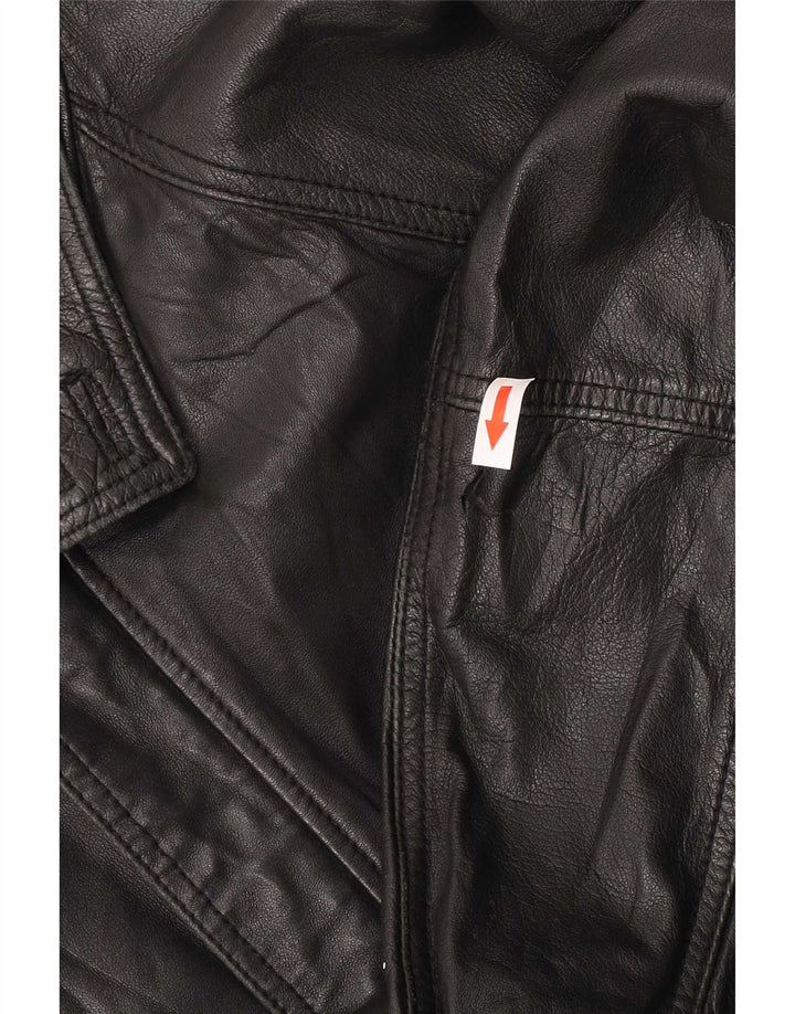 Alta Moda Firenze Мужская кожаная куртка IT 56 3XL Черный
