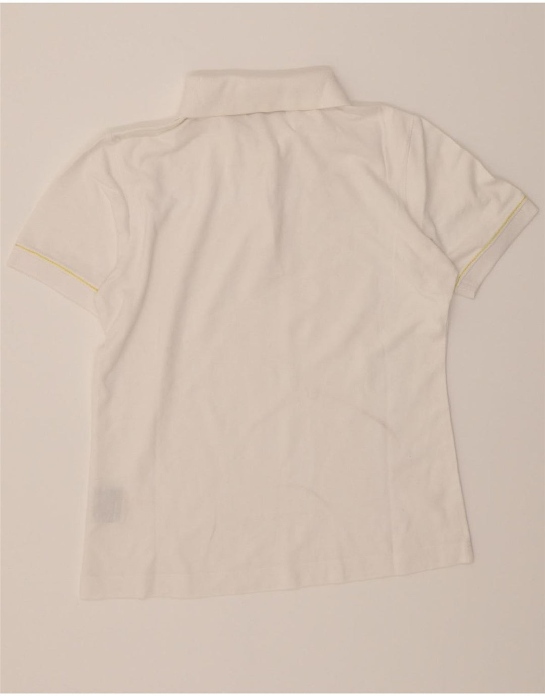 KAPPA Womens Polo Shirt UK 14 Medium White Cotton Vintage Kappa and Second-Hand Kappa from Messina Hembry 