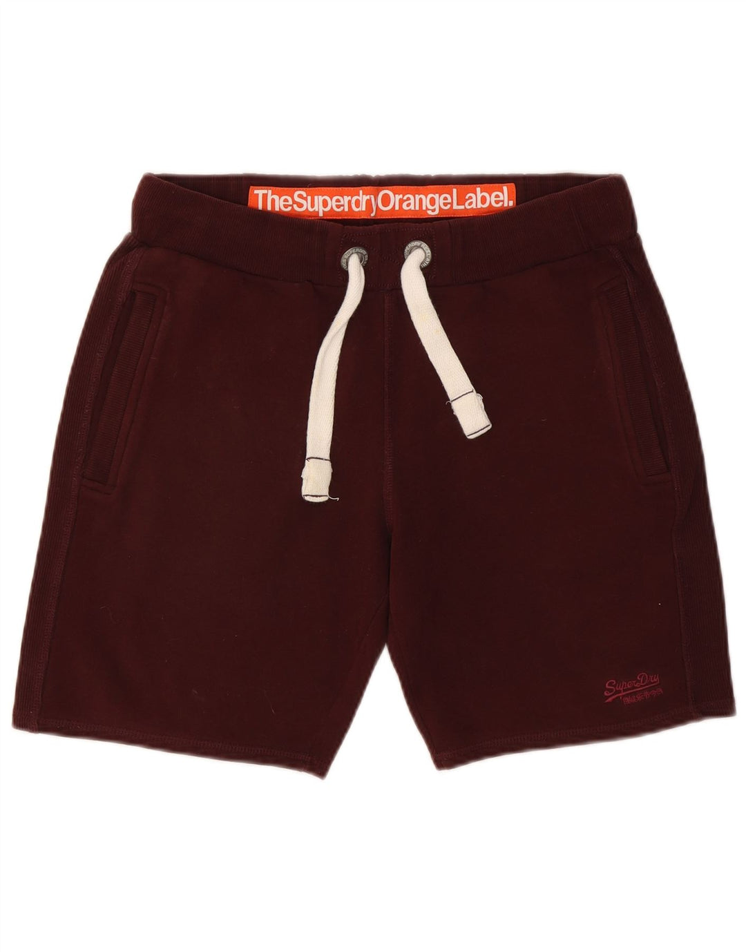 Мужские спортивные шорты Superdry, средний бордовый хлопок, хлопок