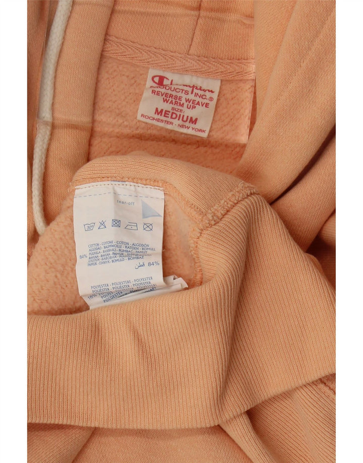 Мужской джемпер с капюшоном CHAMPION, хлопковый средний оранжевый