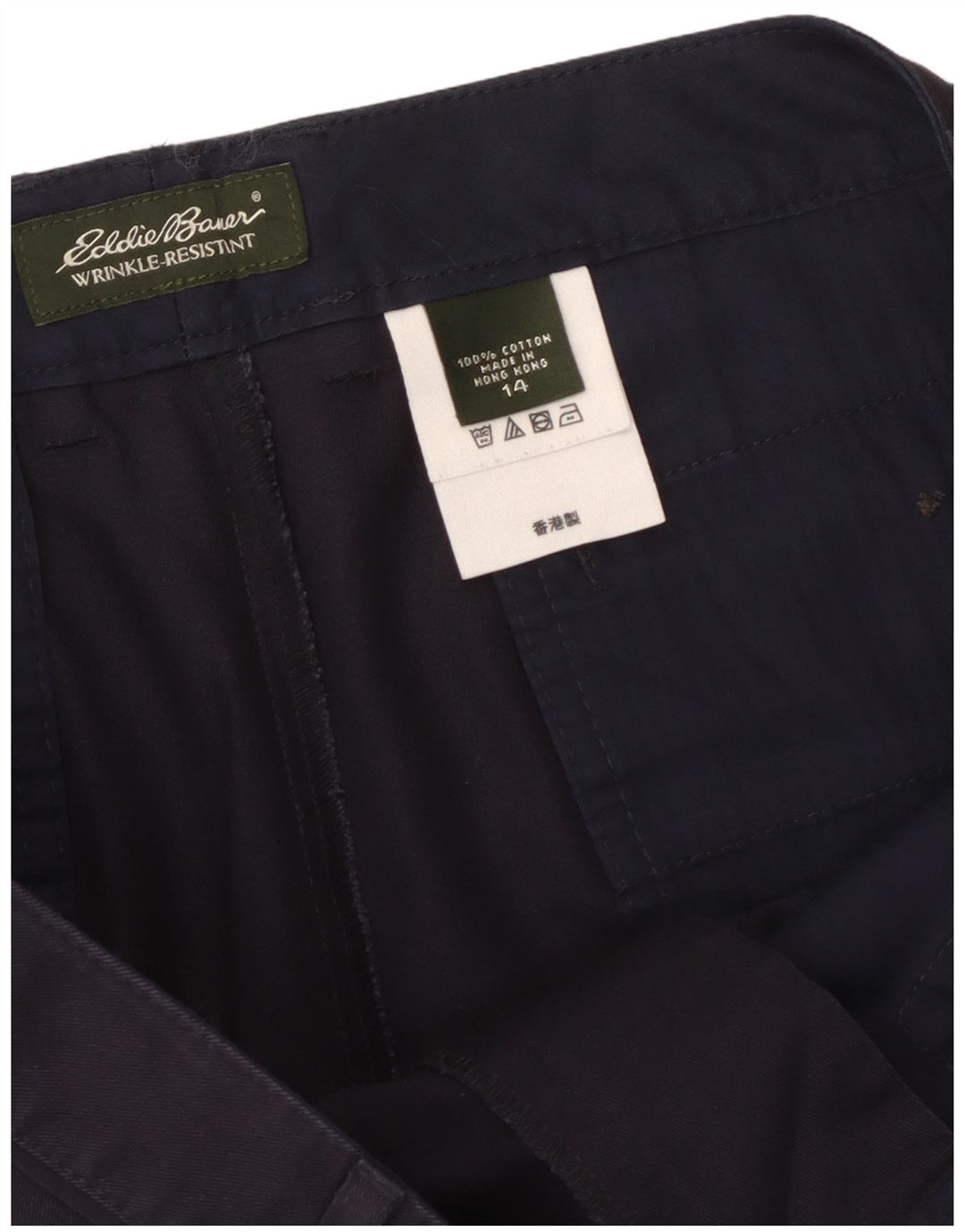 EDDIE BAUER Женские повседневные шорты US 14 XL W36 Темно-синие хлопковые