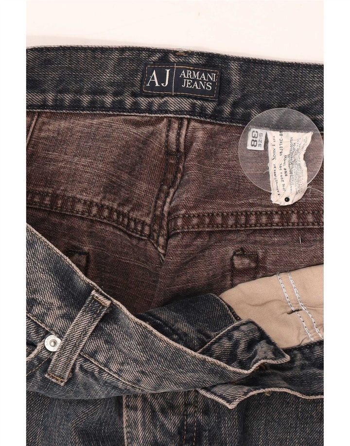 Мужские прямые джинсы Armani W38 L33 синие, хлопок