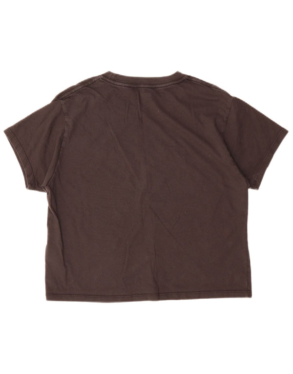 Женская футболка оверсайз с рисунком LEVI'S Top UK 6 XS, черный хлопок