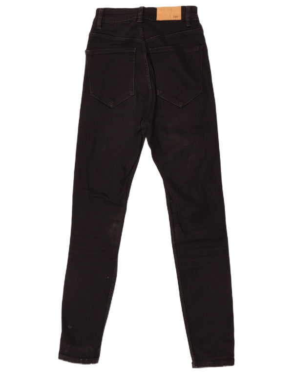 Женские джинсы скинни с высокой посадкой Zara EU 36 XS W26 L26, черные