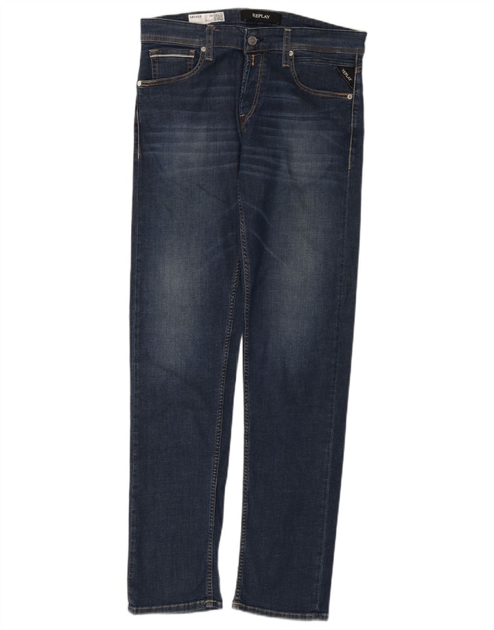 Женские джинсы Grover Slim W30 L32 Replay, темно-синие