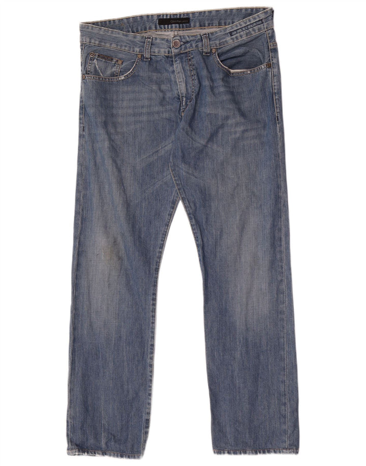 Мужские прямые джинсы Calvin Klein W32 L30, синий хлопок