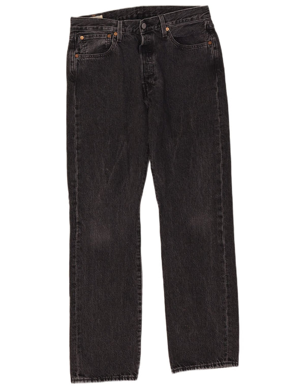 Мужские прямые джинсы LEVI'S 501 W32 L32 Серые, хлопок