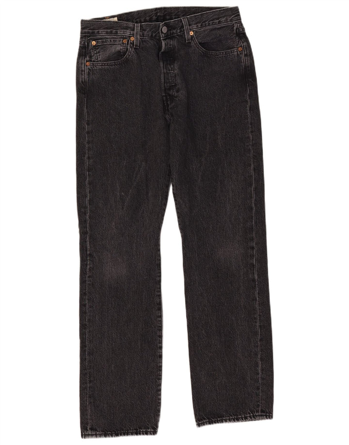 Мужские прямые джинсы LEVI'S 501 W32 L32 Серые, хлопок