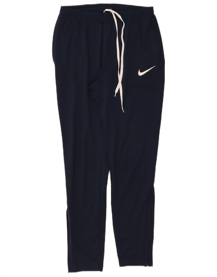 Мужские спортивные брюки Nike Dri Fit среднего размера, темно-синие, полиэстер