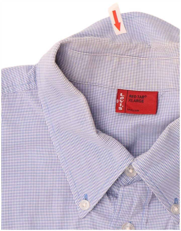 Мужская рубашка LEVI'S XL, синяя, хлопок