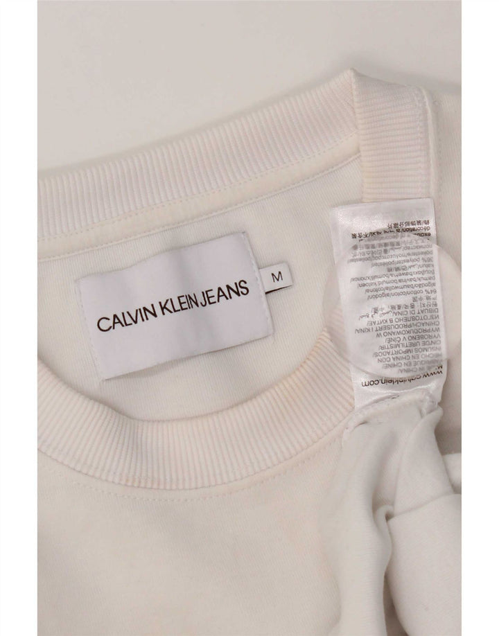 Женский свитер большого размера Calvin Klein Jeans UK 14, средний белый